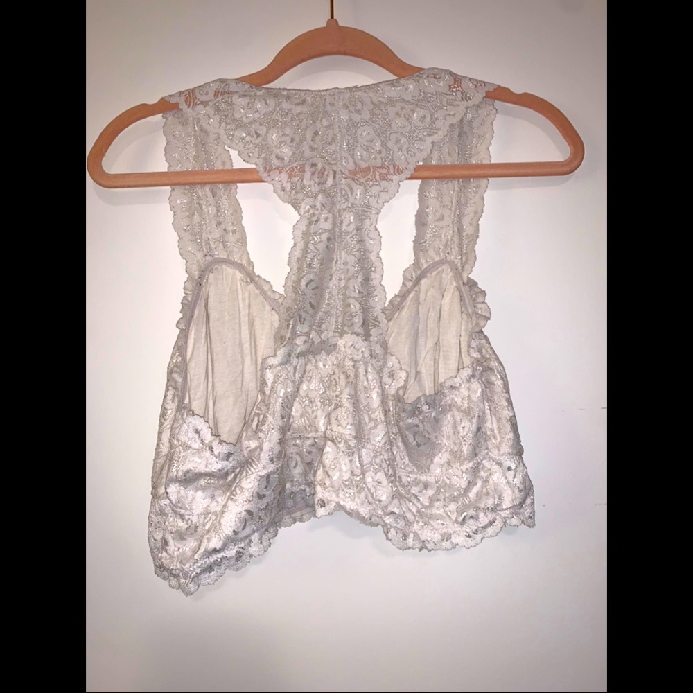White Racerback Bralette - Size 3x